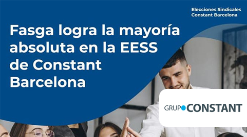 Fasga logra la mayoría absoluta en las EESS de Constant en Barcelona