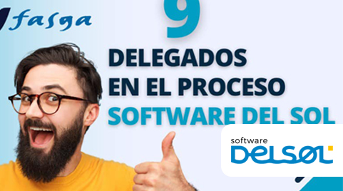 Fasga obtiene los 9 delegados en Software Delsol