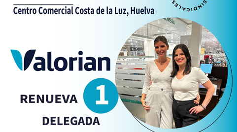 Valorian renueva una delegada en las EESS de VECISA en Centro Comercial Costa de la Luz en Huelva