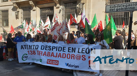 Valorian acude a la manifestación contra el art.41 de Atento León