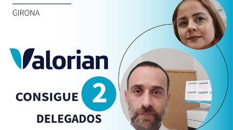 Valorian obtiene dos delegados en las EESS de Asepeyo en Girona