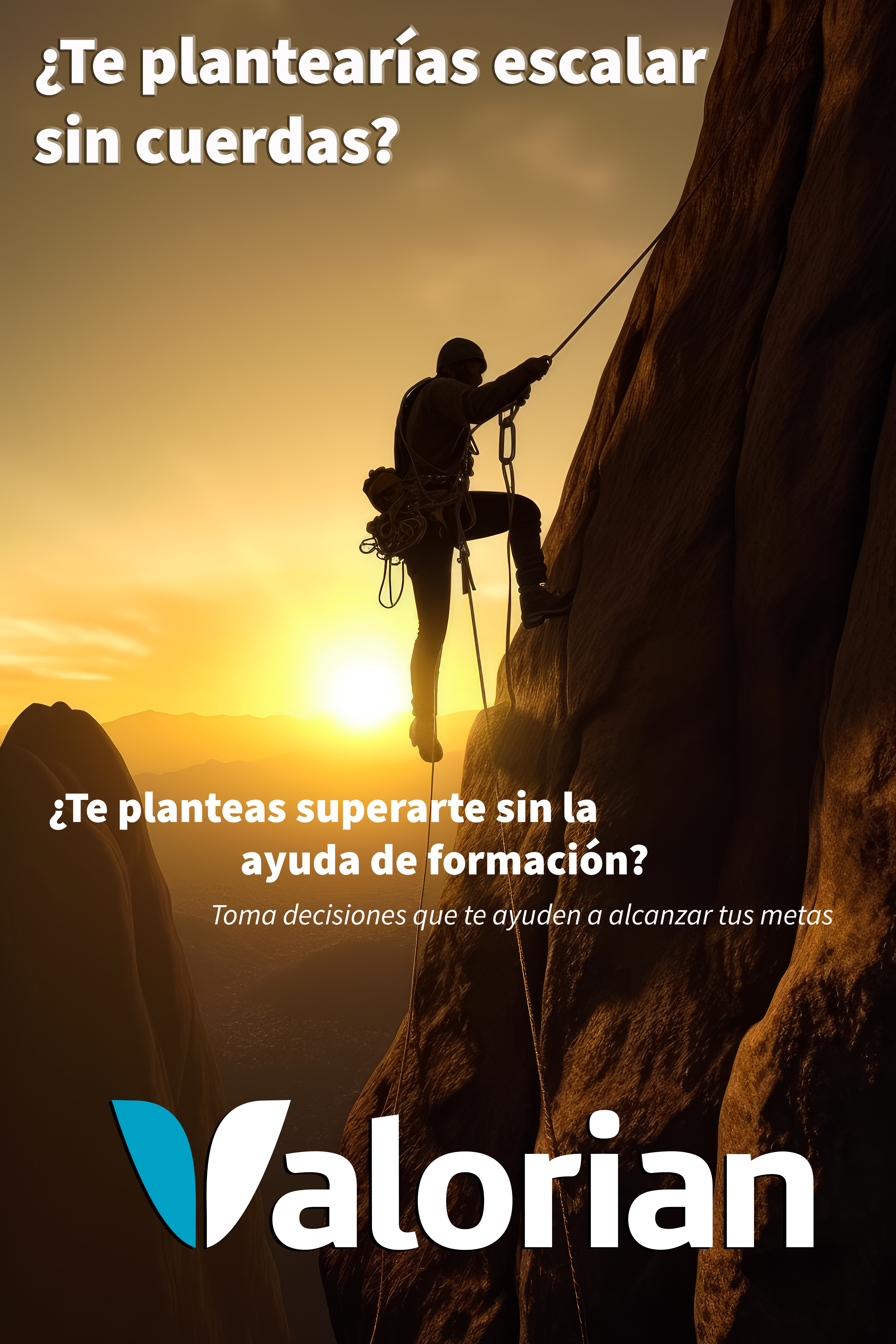 ¿Te plantearías escalar sin cuerdas?, ¿te planteas superarte sin la ayuda de formación?