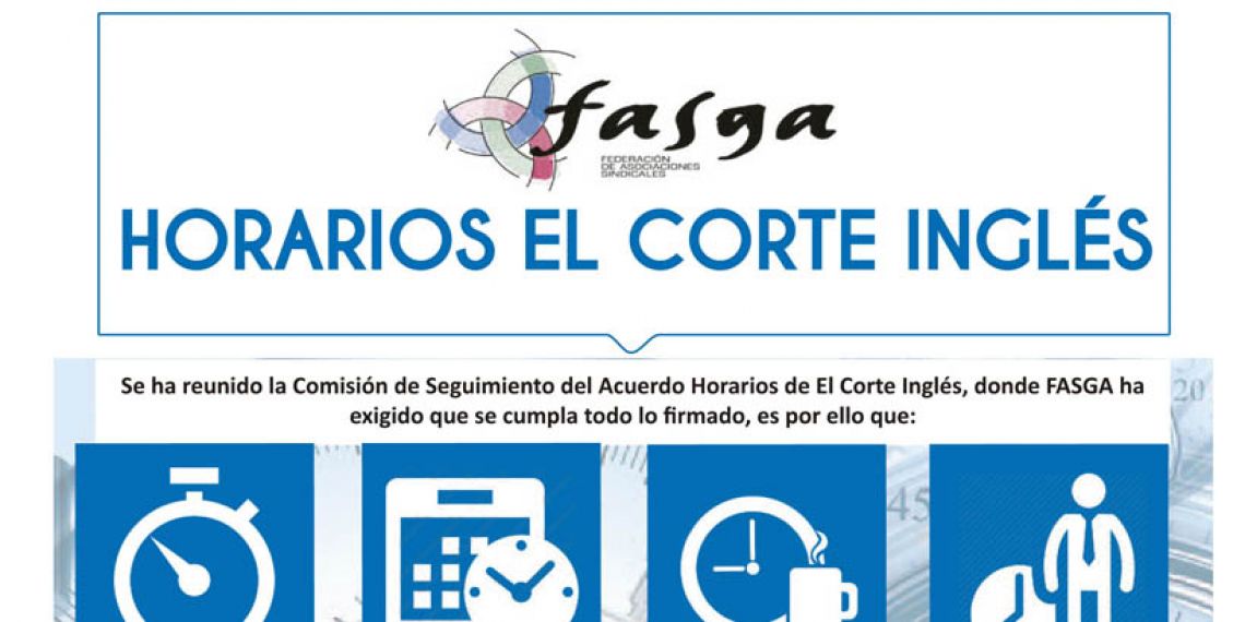 Reunión de la Comisión de Seguimiento del Acuerdo de Horarios de El Corte Inglés