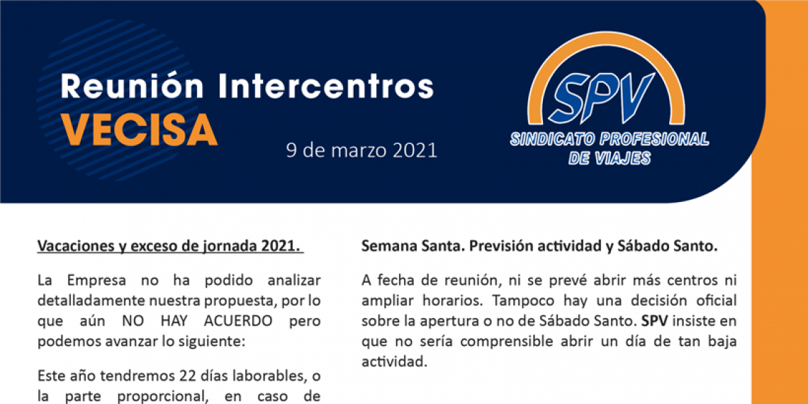REUNIÓN  INTERCENTROS VECISA 9 DE MARZO