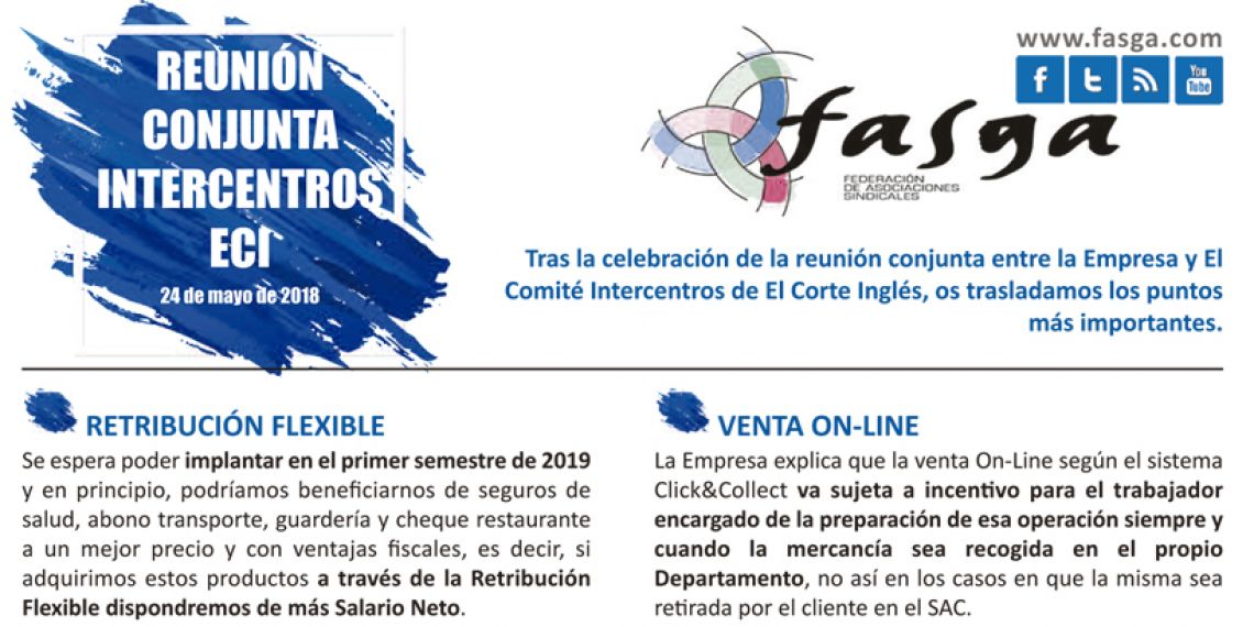 Reunión Conjunta Intercentros ECI 24 de mayo de 2018