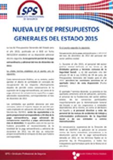 Mutua Asepeyo: Nueva ley de Presupuestos Generales del Estado 2015