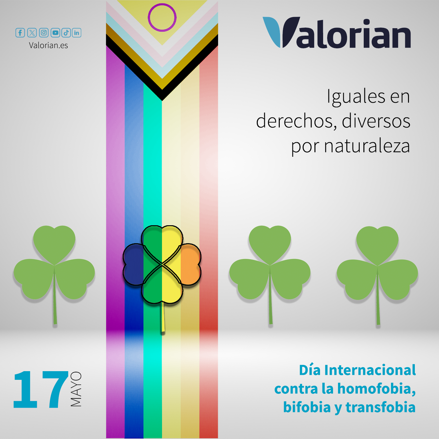 17 de mayo: Día Internacional contra la Homofobia, la Transfobia y la Bifobia