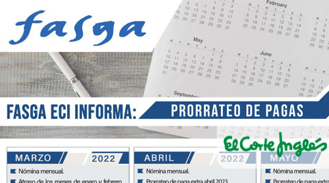 Fasga ECI informa: Prorrateo de pagas