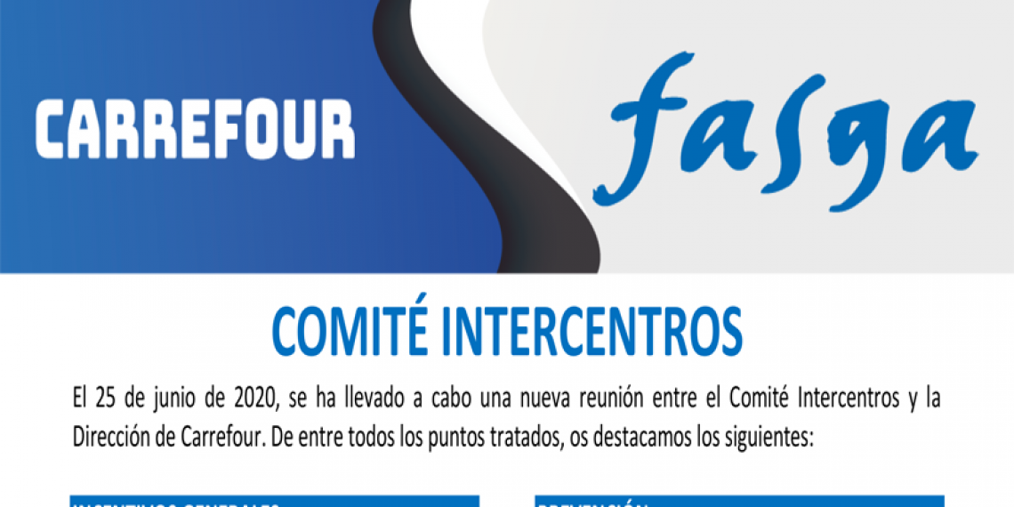 COMITÉ INTERCENTROS CARREFOUR 25 DE JUNIO