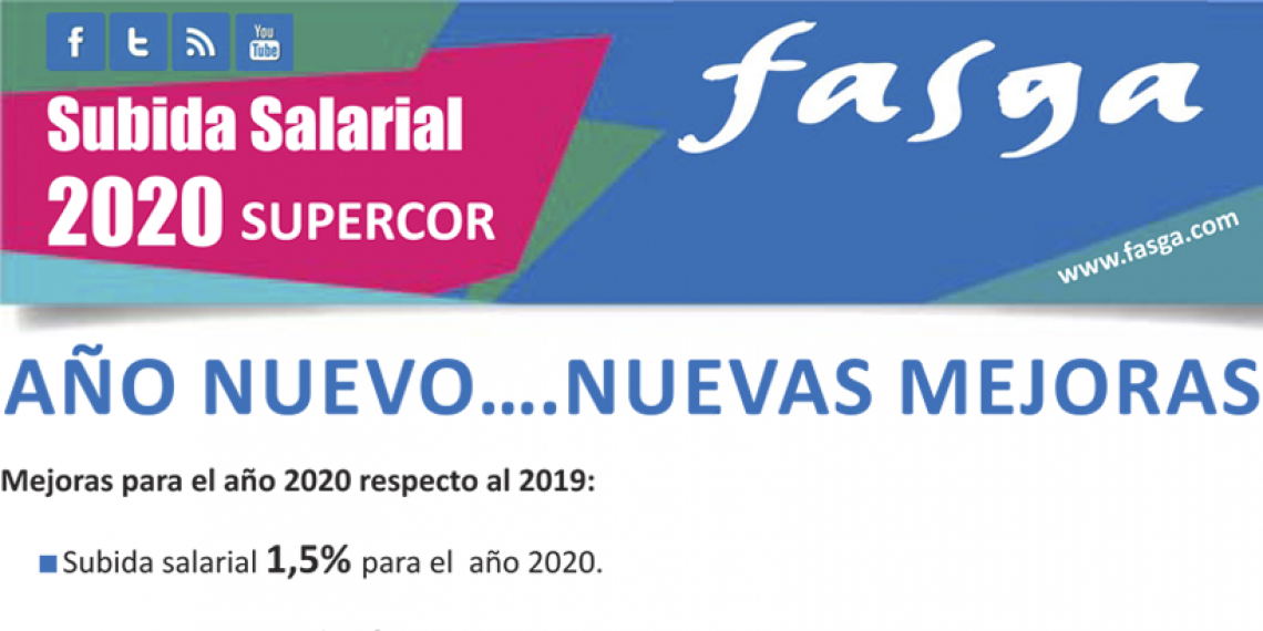 Subida Salarial 2020 SUPERCOR
