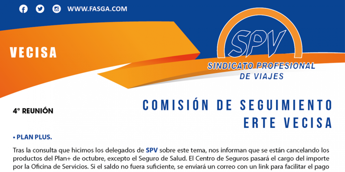 CUARTA REUNIÓN DE LA COMISIÓN DE SEGUIMIENTO DEL ERTE VECISA