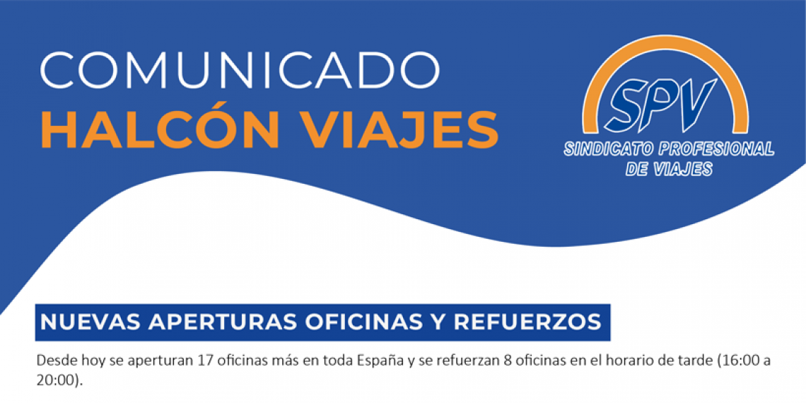 COMUNICADO HALCÓN VIAJES