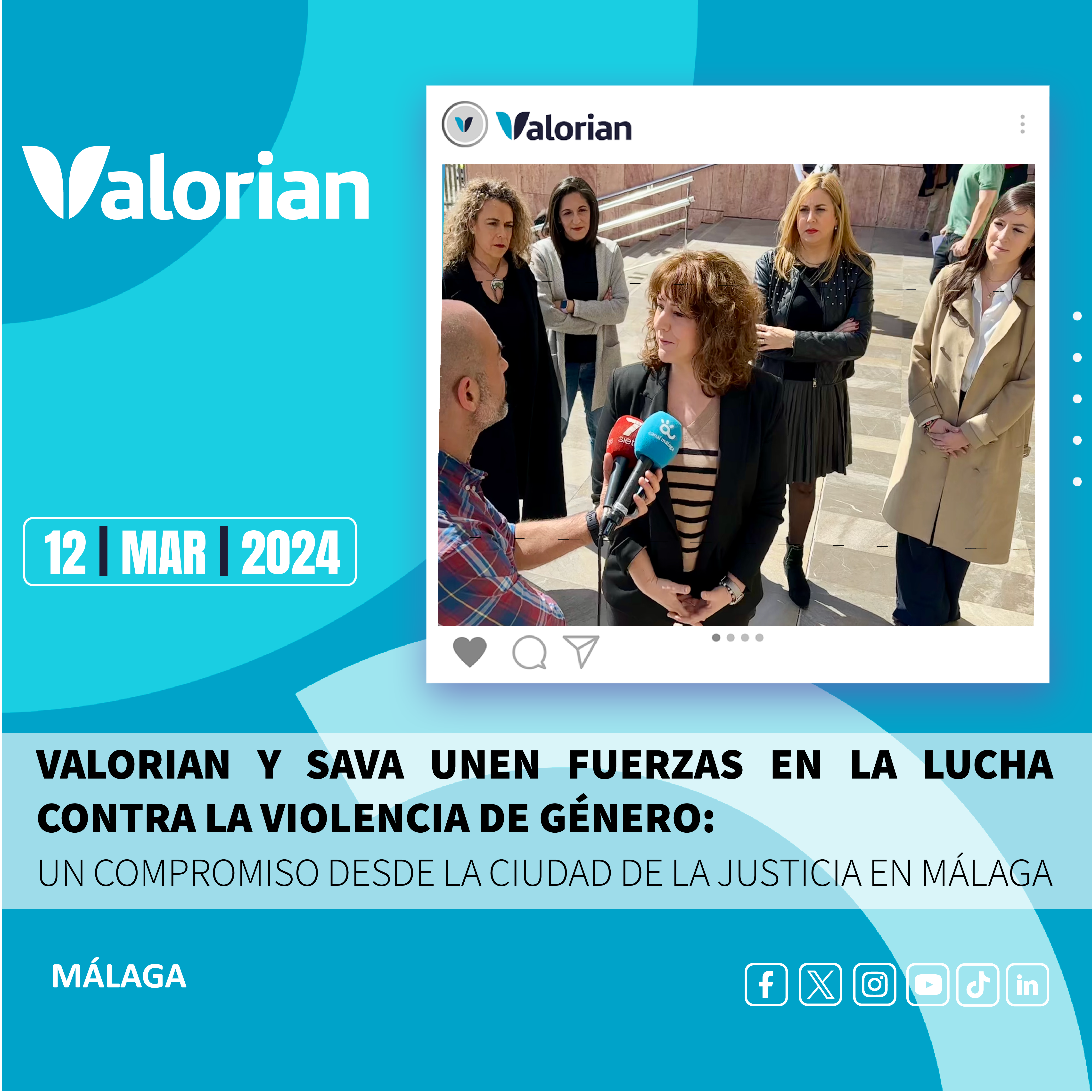 Valorian y el Servicio de Asistencia a Víctimas en Andalucía (SAVA) unen fuerzas en la lucha contra la Violencia de Género