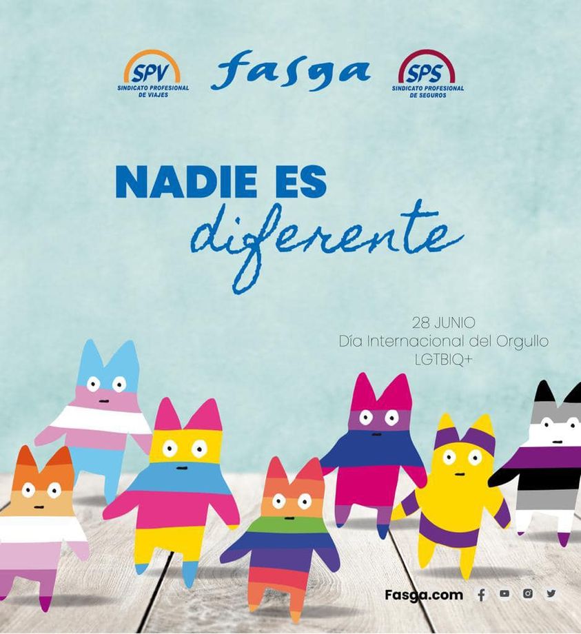 28 de junio: Día Internacional del Orgullo LGTBIQ+: Nadie es diferente