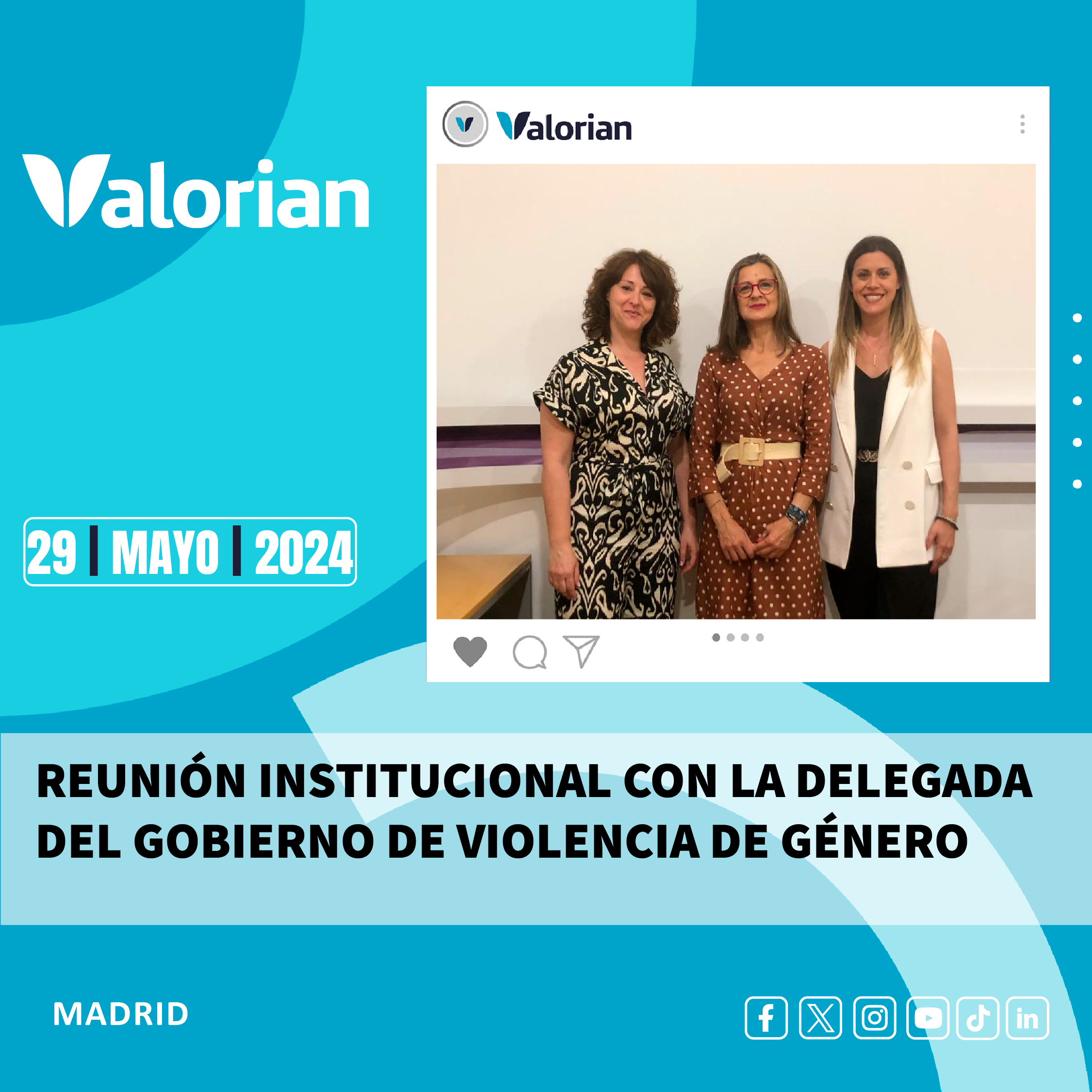 Reunión institucional con la Delegada del Gobierno contra la Violencia de Género