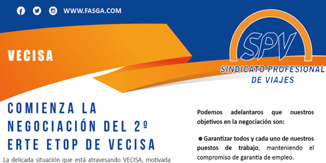 COMIENZA LA NEGOCIACIÓN DEL 2º ERTE ETOP DE VECISA