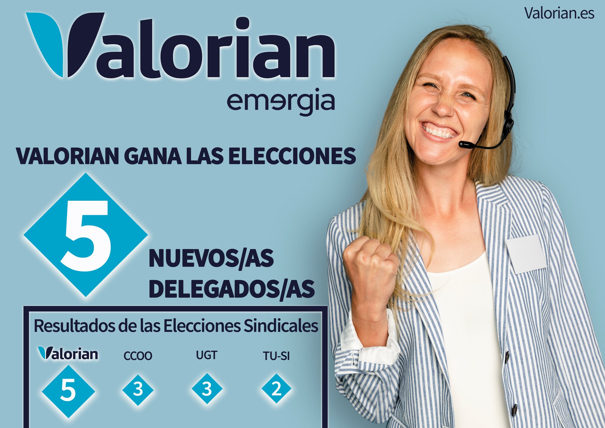 Valorian gana las EESS de Emergia y obtiene 5 nuevos delegados
