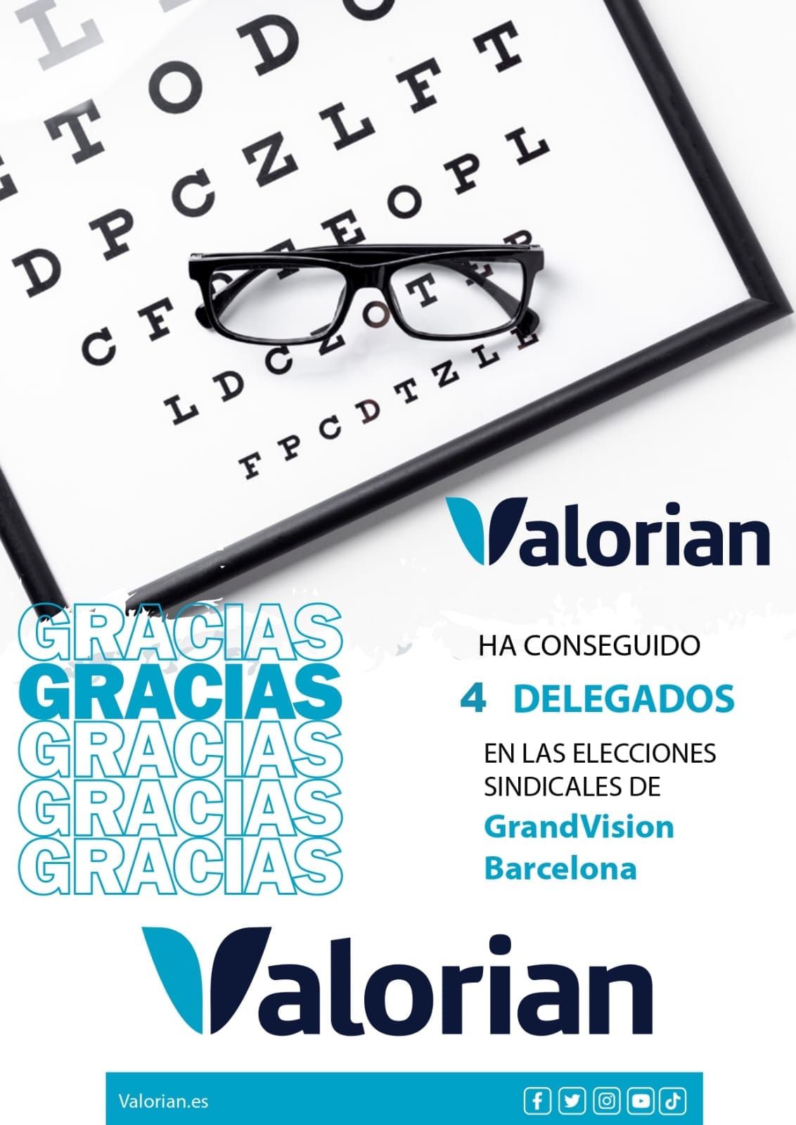 Valorian obtiene 4 delegada/os en las EESS de GrandVision en Barcelona