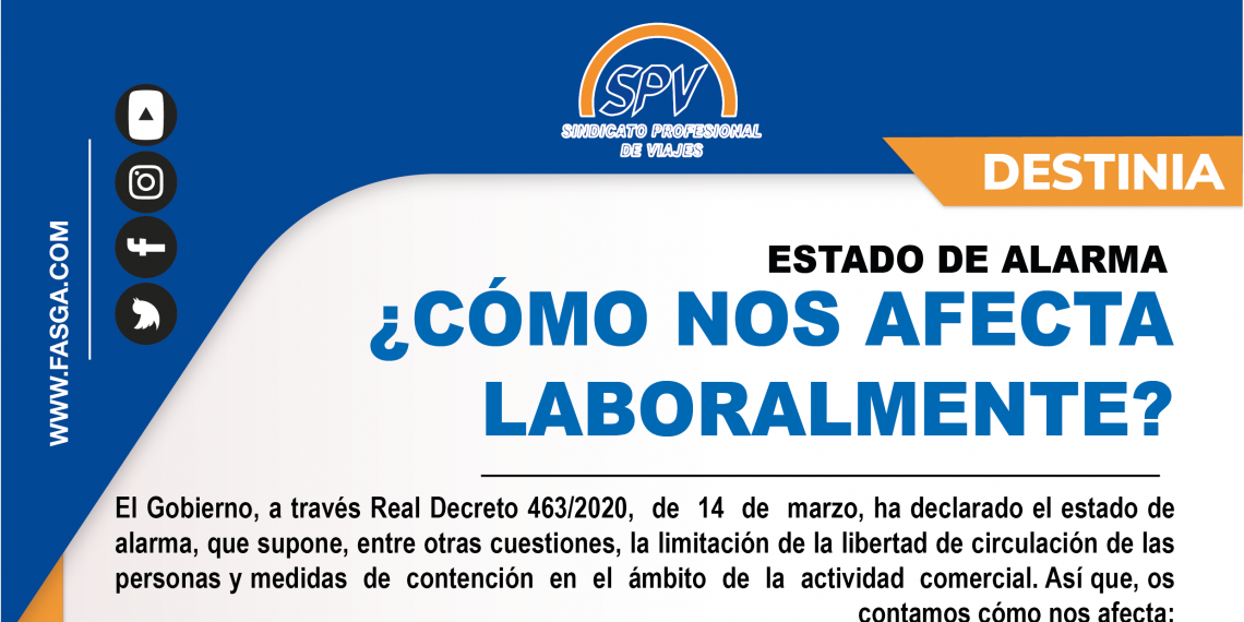 DESTINIA ESTADO DE ALARMA ¿CÓMO NOS AFECTA LABORALMENTE?