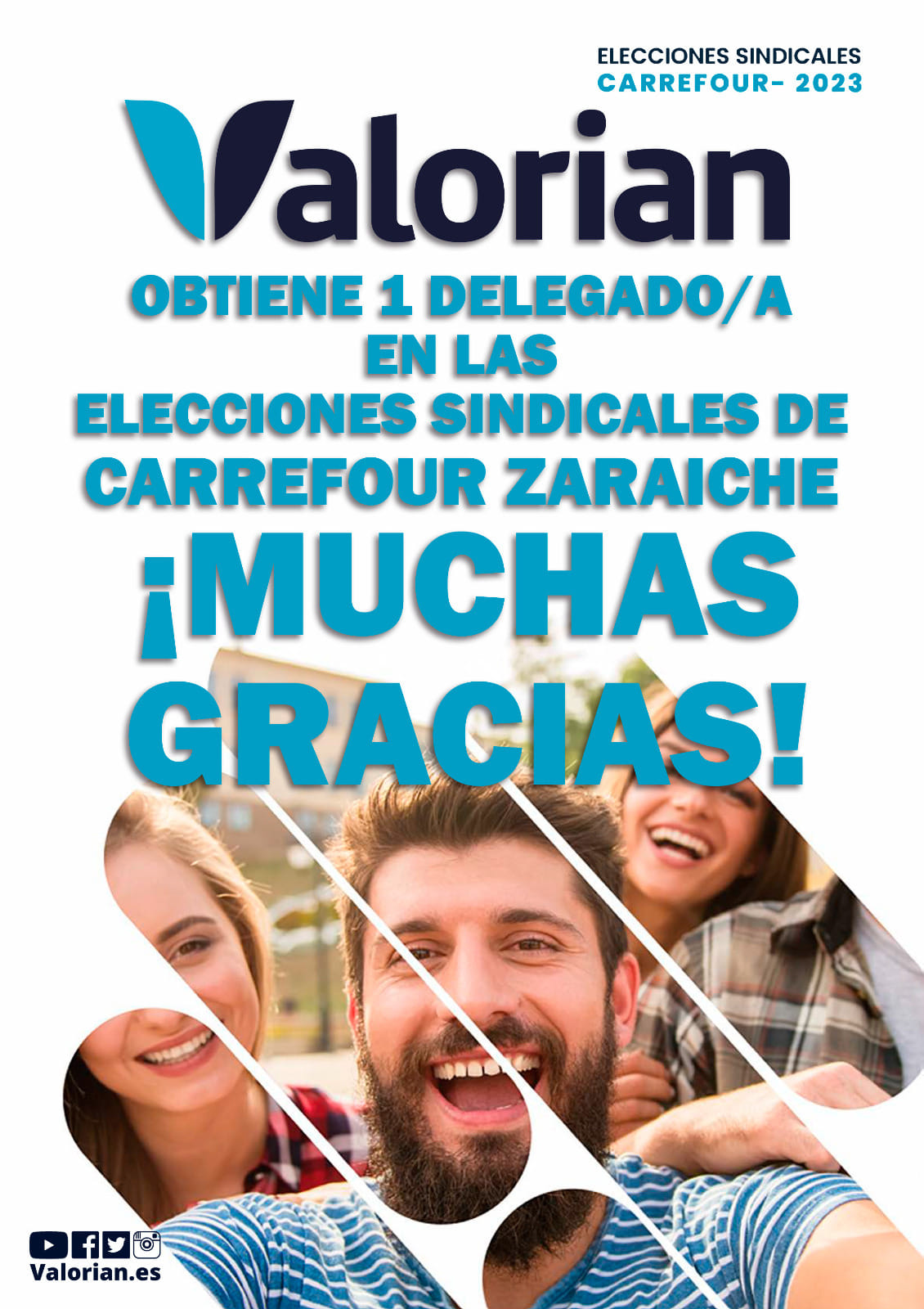 Valorian obtiene un delegado en las EESS de Carrefour Zaraiche en Murcia