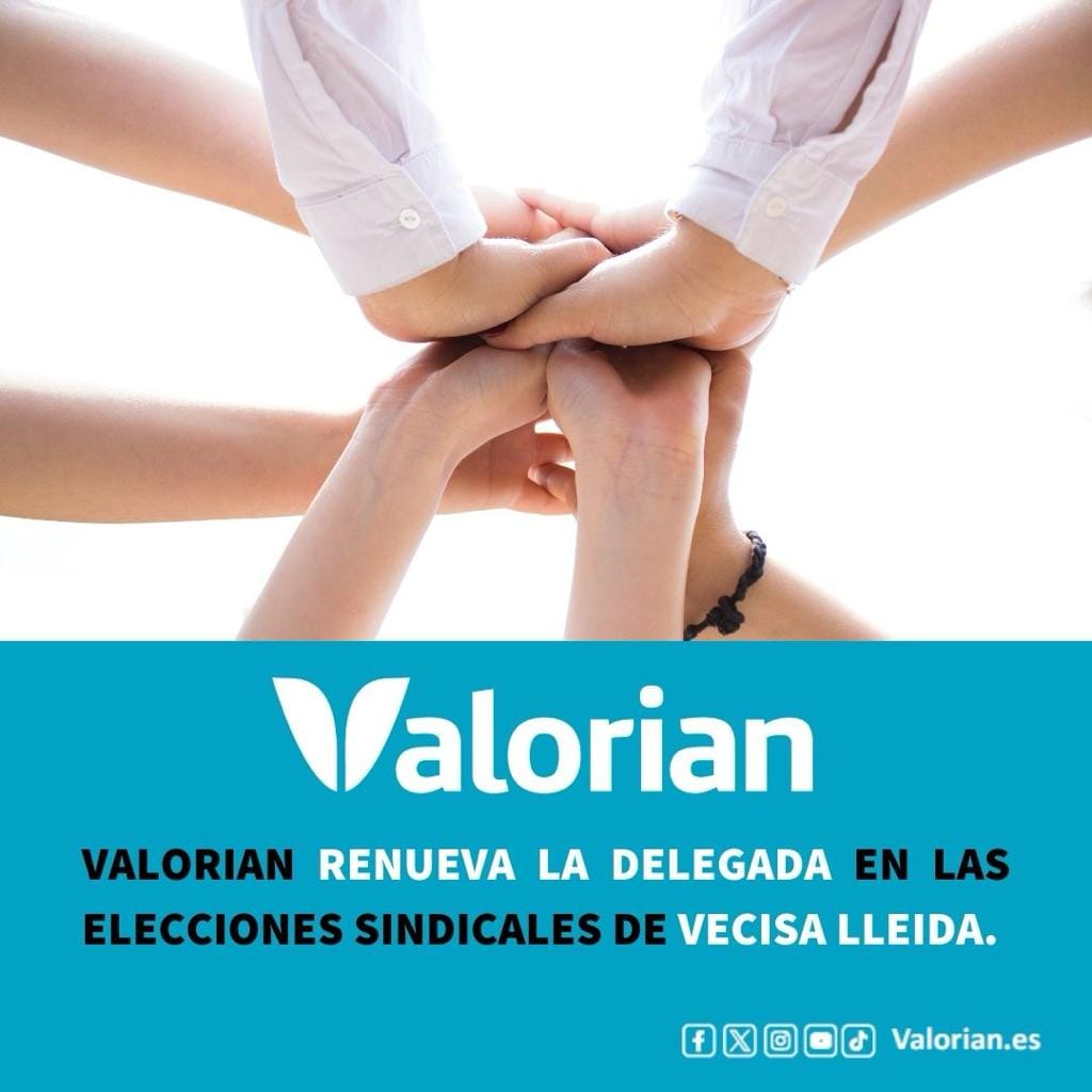 Valorian renueva la delegada en las elecciones sindicales de Vecisa Lleida