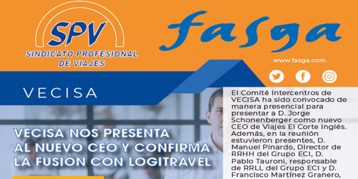VECISA NOS PRESENTA AL NUEVO CEO Y CONFIRMA LA FUSIÓN CON LOGITRAVEL