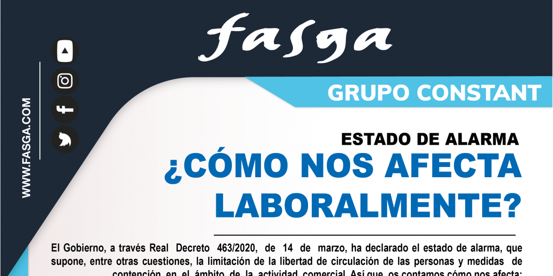GRUPO CONSTANT ESTADO DE ALARMA ¿CÓMO NOS AFECTA LABORALMENTE?