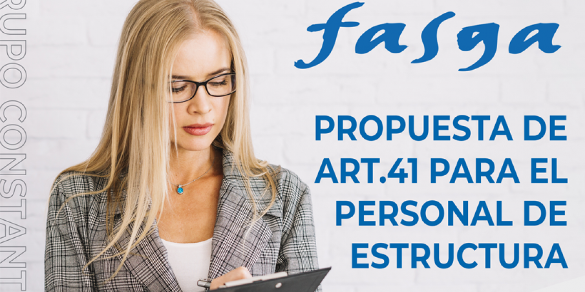 PROPUESTA DE ART.41 PARA EL PERSONAL DE ESTRUCTURA DE CONSTANT