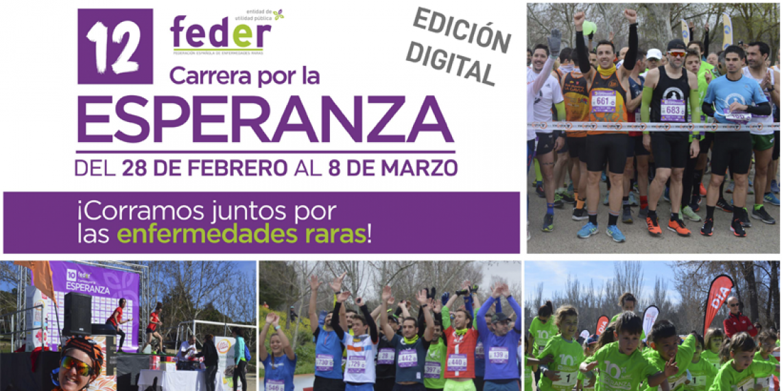 INSCRÍBETE EN  LA XII CARRERA POR LA ESPERANZA ORGANIZADA POR FEDER