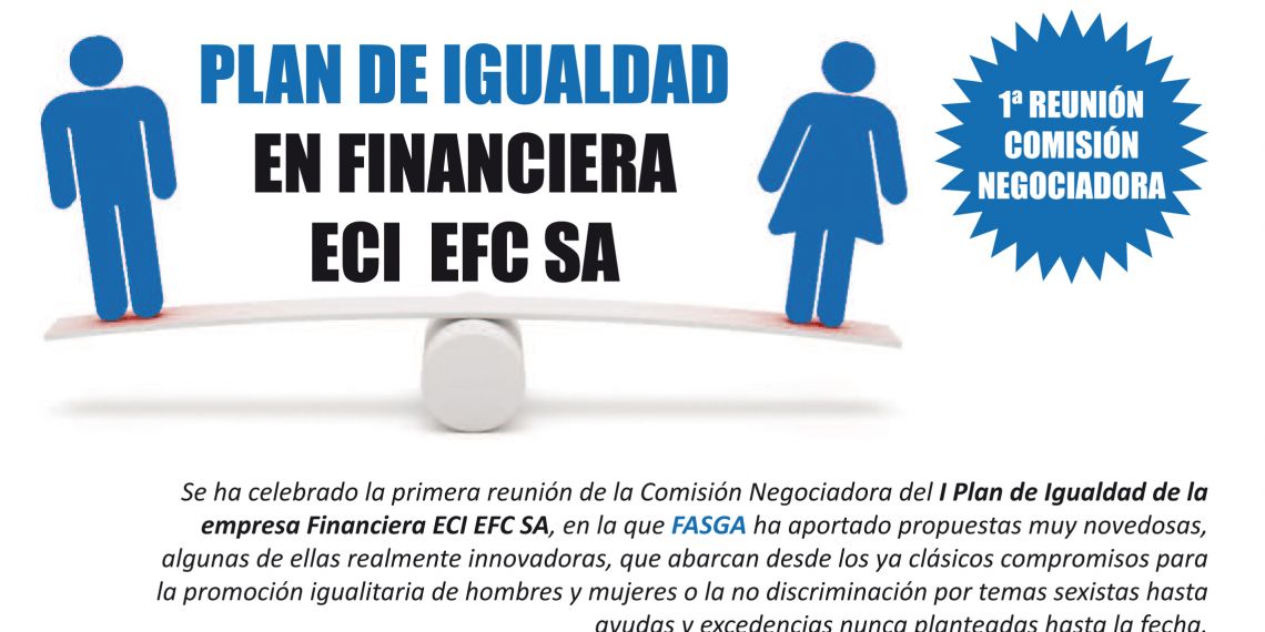 1ª Reunión Comisión Negociadora del Plan de Igualdad en Financiera El Corte Inglés