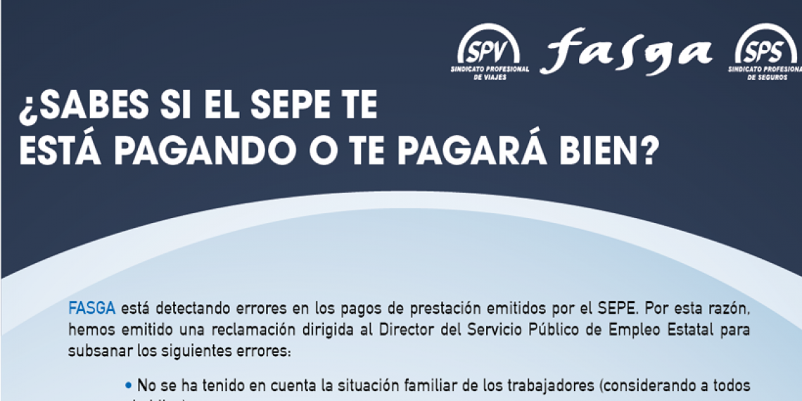 ¿SABES SI EL SEPE TE ESTÁ PAGANDO O TE PAGARÁ BIEN?