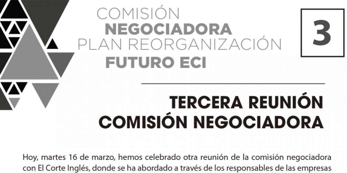 TERCERA REUNIÓN DE LA COMISIÓN NEGOCIADORA DEL PLAN REORGANIZACIÓN FUTURO ECI