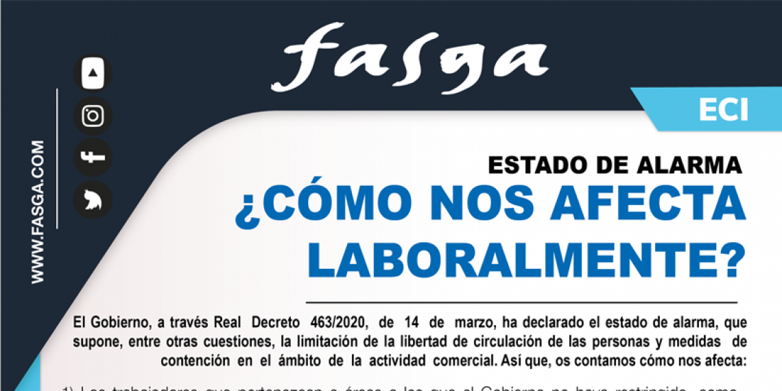 ECI ESTADO DE ALARMA ¿CÓMO NOS AFECTA LABORALMENTE?