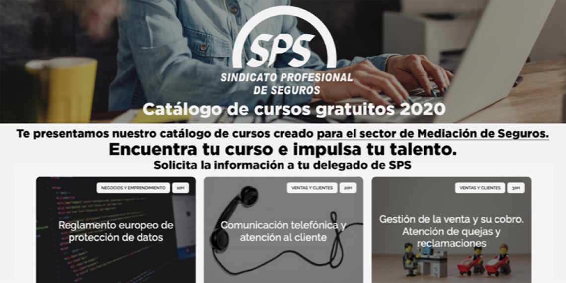 CATÁLOGO DE CURSOS GRATUÍTOS 2020 PARA EL SECTOR DE MEDIACIÓN DE SEGUROS