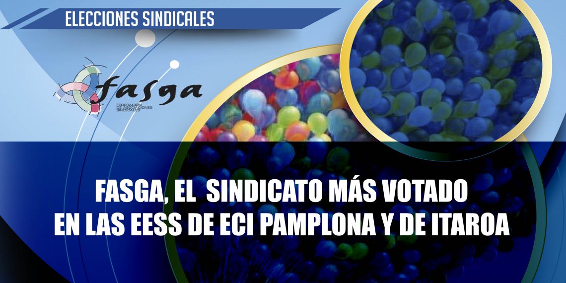 FASGA, el  sindicato más votado en las EESS de El Corte Inglés de Pamplona y de Itaroa