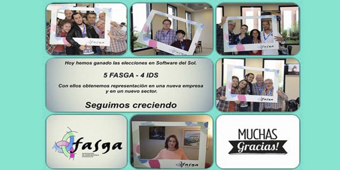 FASGA gana por mayoría absoluta las elecciones sindicales en la empresa Software DELSOL