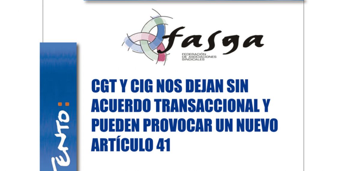 CGT Y CIG nos dejan sin acuerdo transaccional y pueden provocar un nuevo Art. 41 en ATENTO