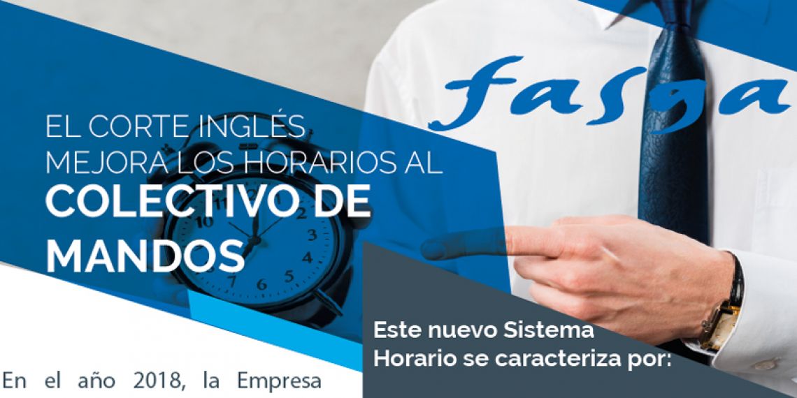 El Corte Inglés mejora los horarios al colectivo de mandos