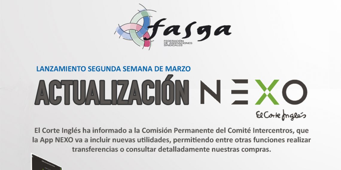 Actualización APP NEXO El Corte Inglés