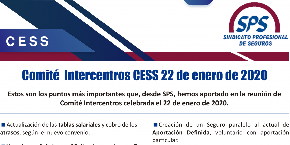Comité Intercentros CESS 22 de enero de 2020