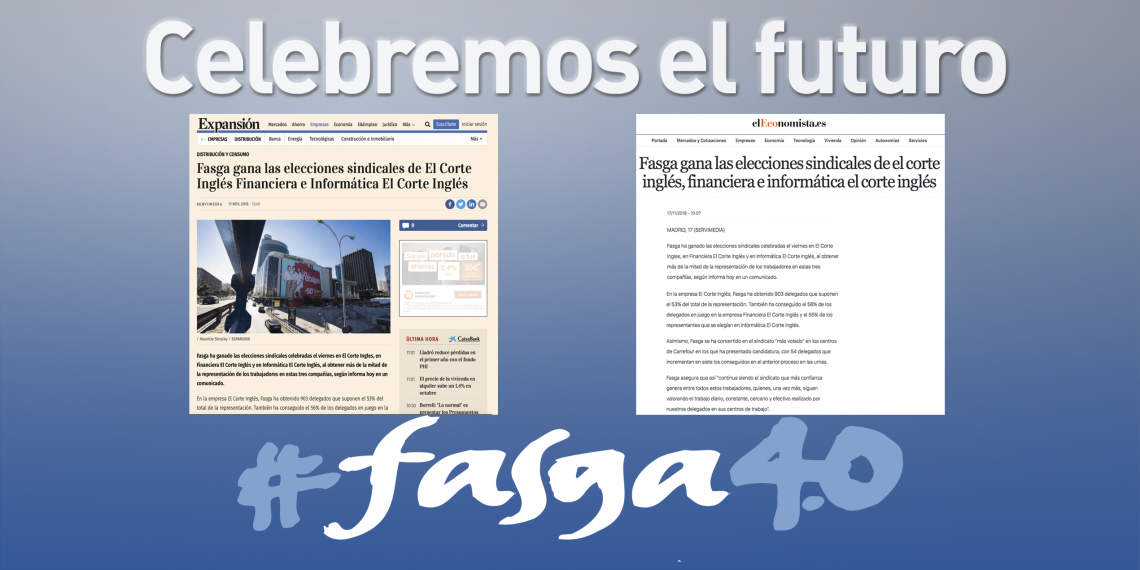 La prensa destaca la victoria electoral de FASGA en las EESS de ECI, Financiera e IECISA