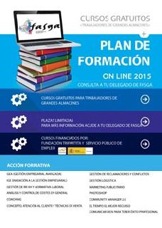 PLAN DE FORMACIÓN ON LINE FASGA 2015 PARA TRABAJADORES DE GRANDES ALMACENES