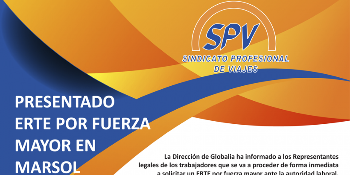PRESENTADO ERTE POR FUERZA MAYOR EN MARSOL