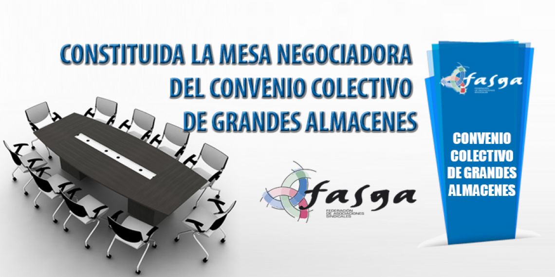 Constituida la mesa negociadora del Convenio Colectivo de Grandes Almacenes