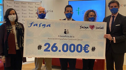 Fasga visita a la AECC para seguir apoyando proyectos de investigación contra la enfermedad