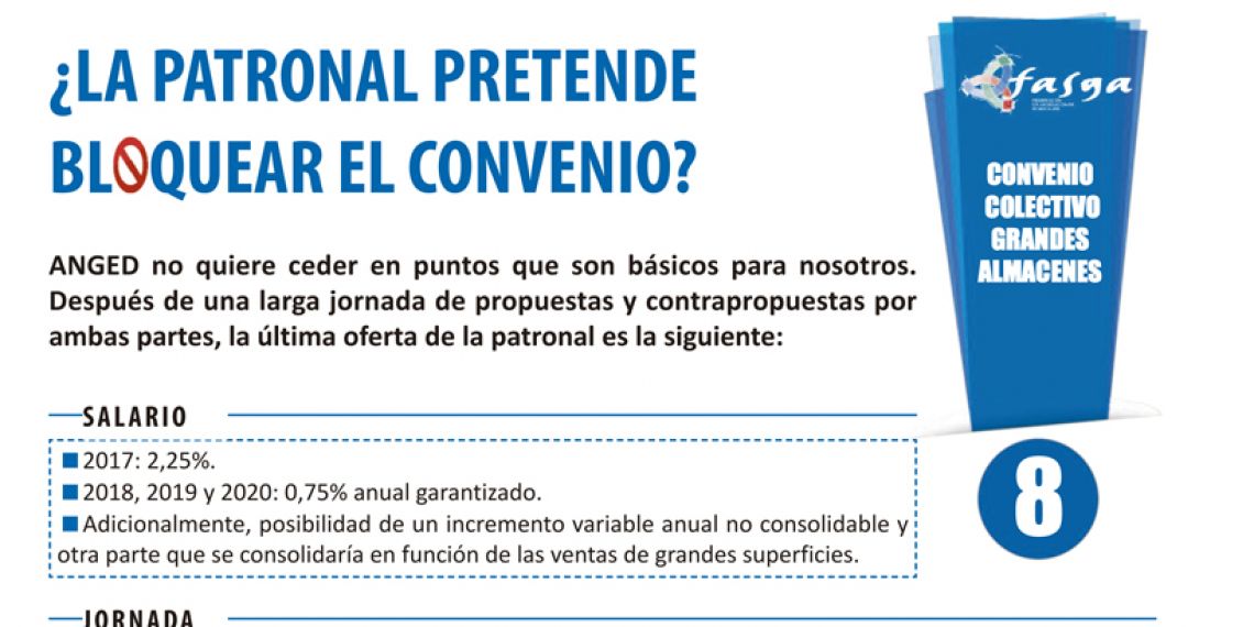 Negociación Convenio Colectivo Grandes Almacenes: ¿La Patronal pretende bloquear el Convenio?