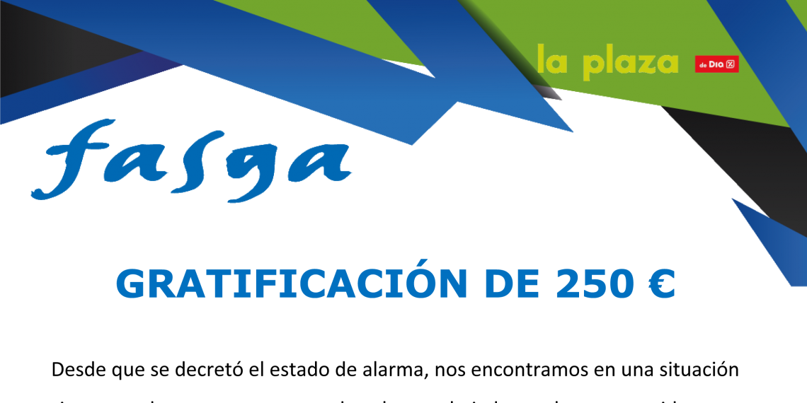 GRATIFICACIÓN DE 250 € PARA LOS TRABAJADORES DE LA PLAZA DE DIA