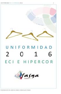 UNIFORMIDAD 2016 EL CORTE INGLÉS E HIPERCOR