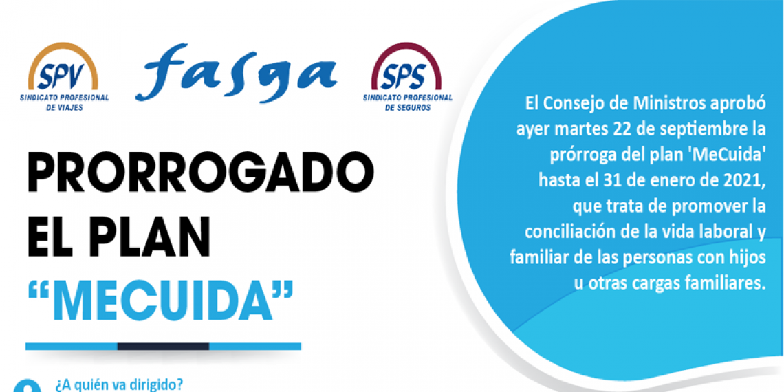 PRORROGADO EL PLAN “MECUIDA”