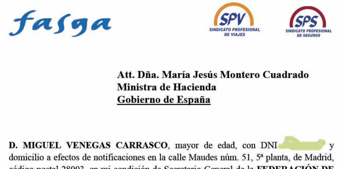 FASGA SOLICITA AL MINISTERIO DE HACIENDA QUE NO CONSIDERE AL SEPE COMO PAGADOR A EFECTOS DE IRPF